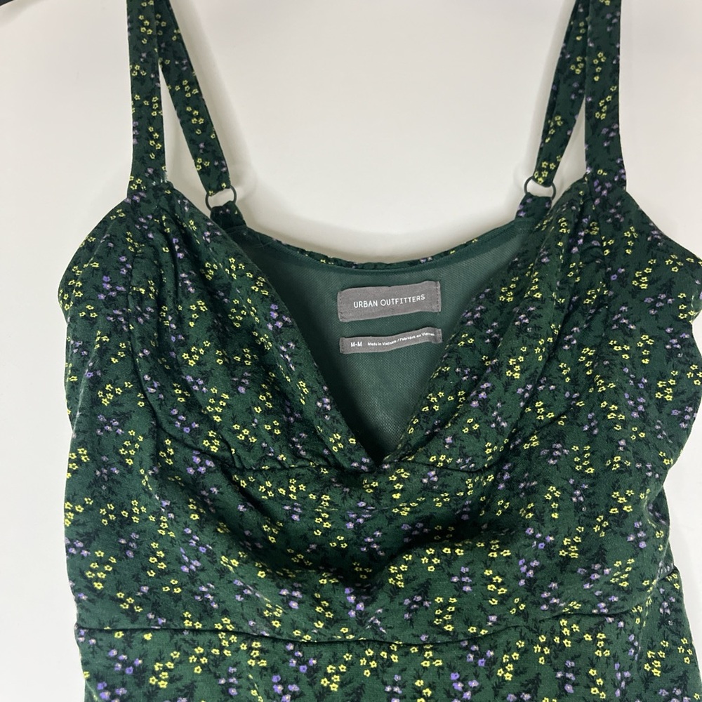 Urban Outfitters Dark Green Floral Dress